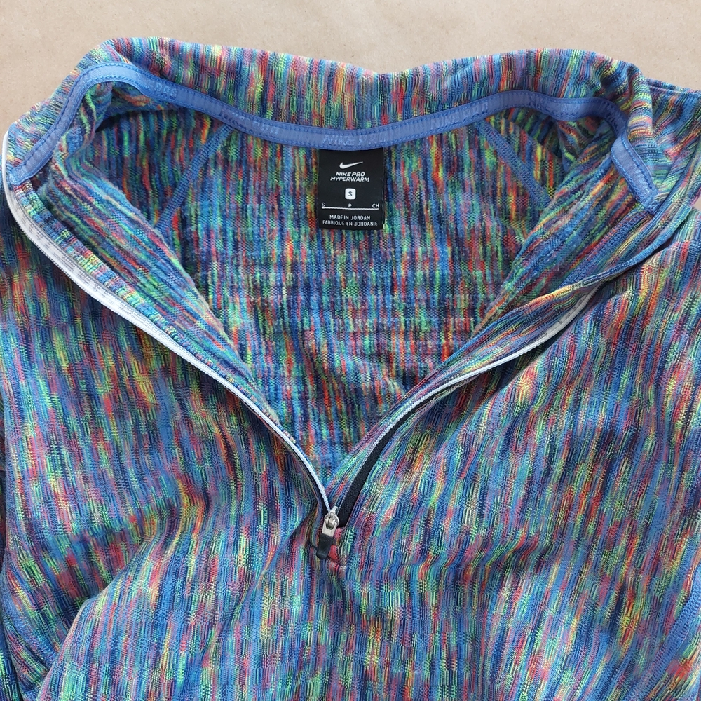 Nike Pro Running Warm Patterned Quarter-Zip Top W… - image 2